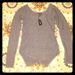 NWT silver sweater from Express